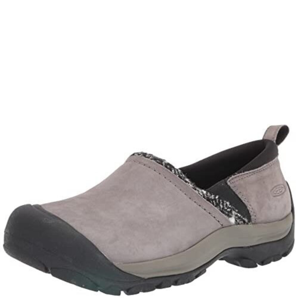 KEEN WOMEN'S KACI 2 WINTER SLIP ON LOW HEIGHT INSULATED CLOG, STEEL GREY/BLACK,